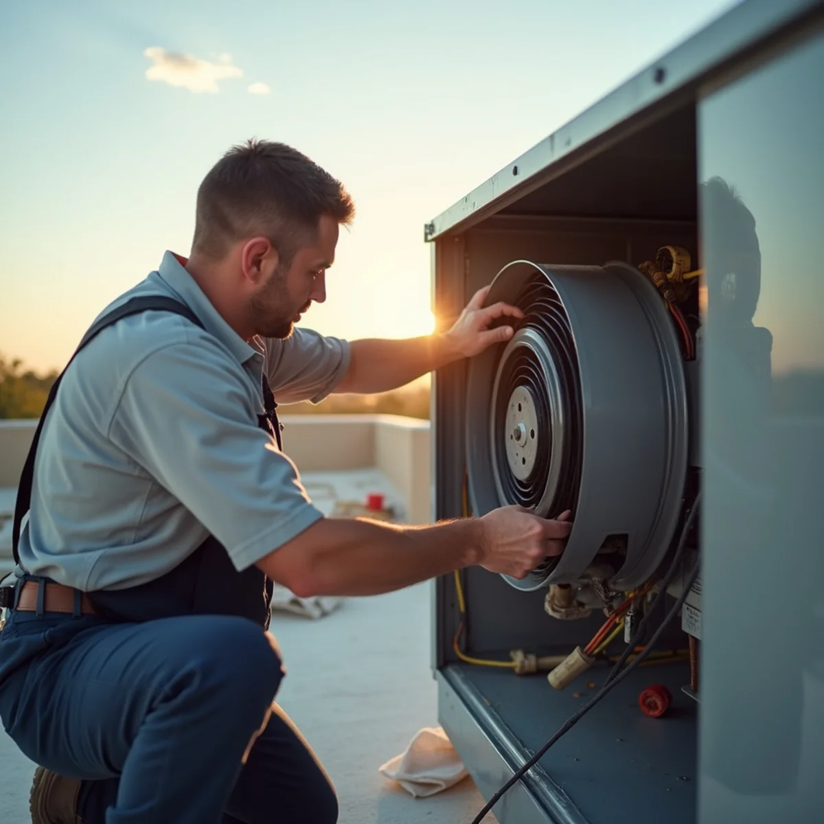 Commercial HVAC in progress at an Apache Junction, AZ home