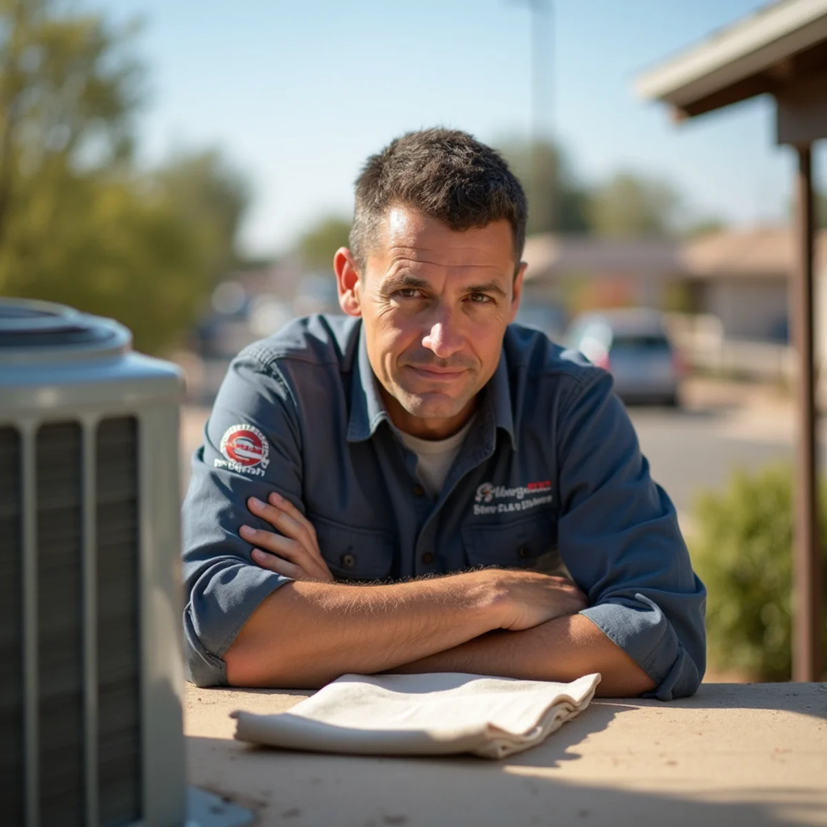 HVAC service at a Casa Grande home in the Apache Junction area