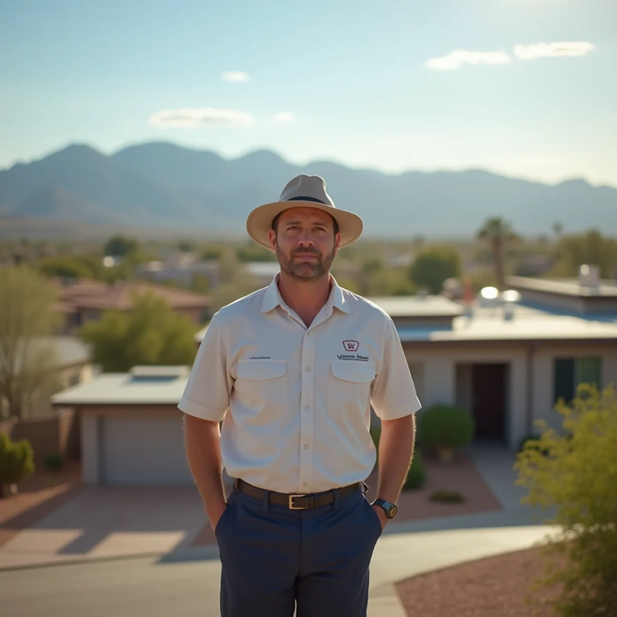 A Casa Grande neighborhood home in the Apache Junction, AZ area served by our HVAC team