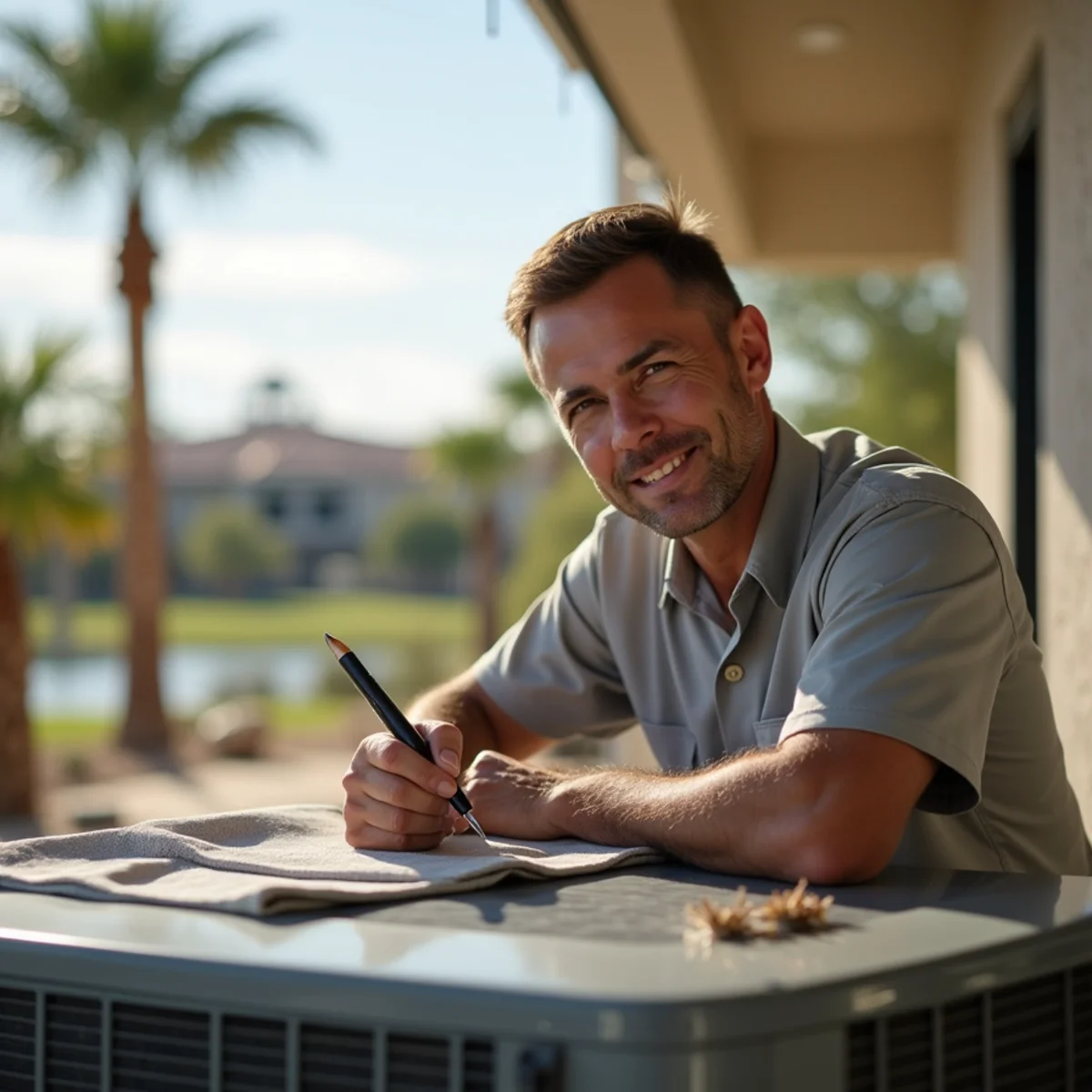 A Chandler neighborhood home in the Apache Junction, AZ area served by our HVAC team