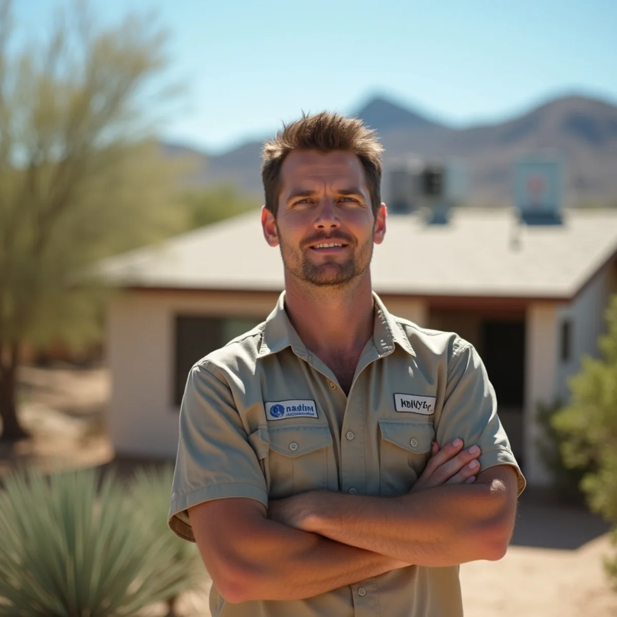 A Coolidge neighborhood home in the Apache Junction, AZ area served by our HVAC team