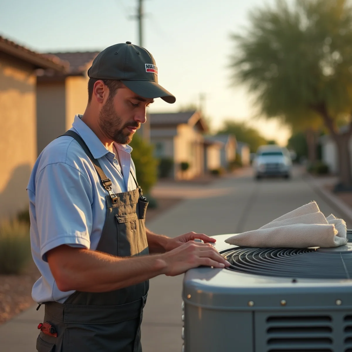 HVAC service at a Guadalupe home in the Apache Junction area