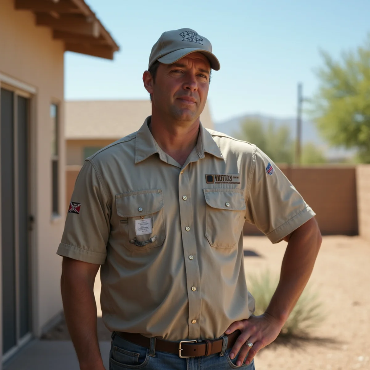 A Sacaton neighborhood home in the Apache Junction, AZ area served by our HVAC team