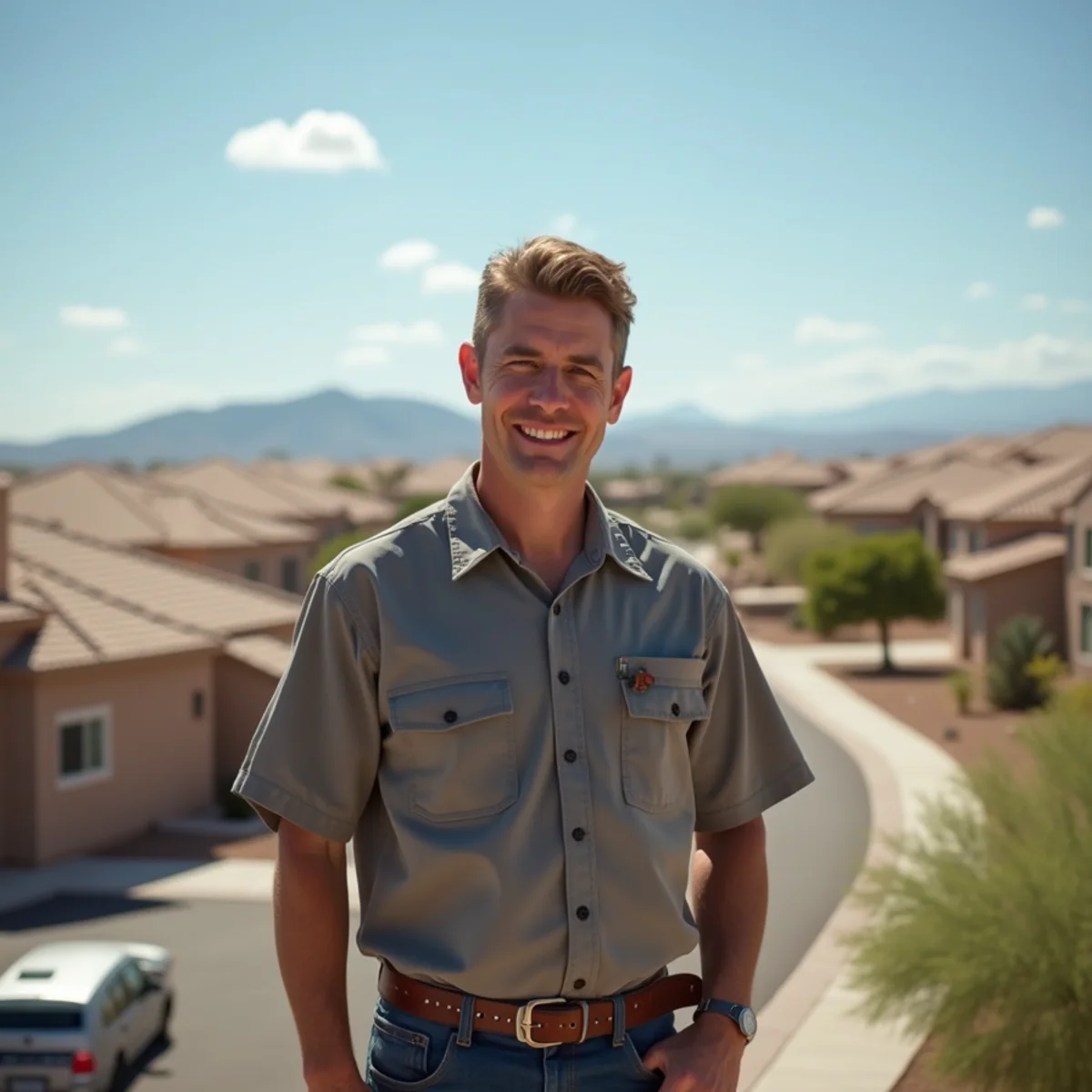 HVAC service at a San Tan Valley home in the Apache Junction area