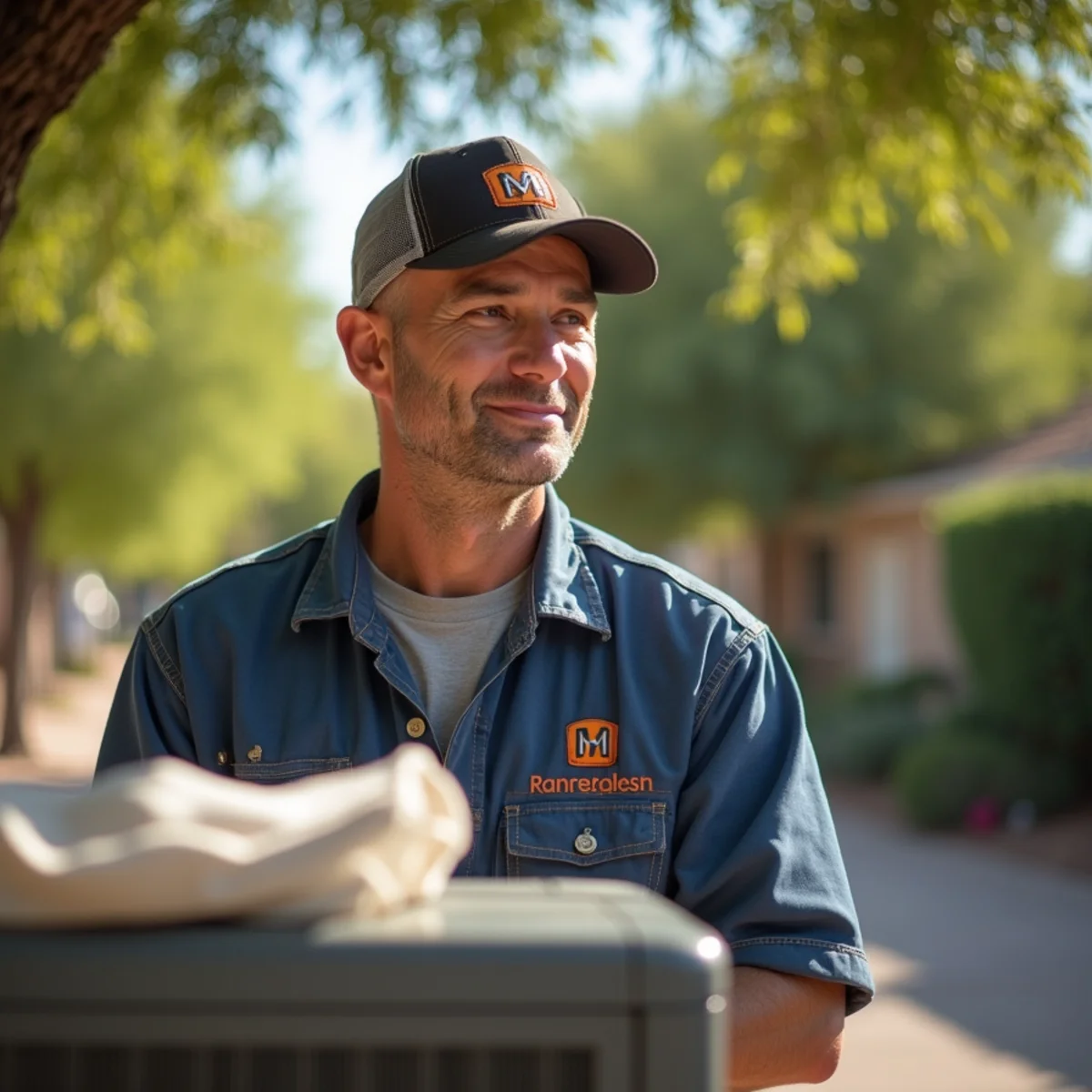 HVAC service at a Tempe home in the Apache Junction area
